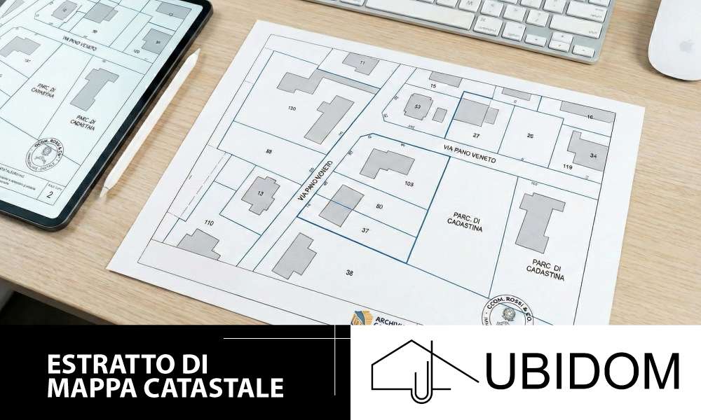 Estratto di mappa a Roma: richiedilo con UBIDOM
